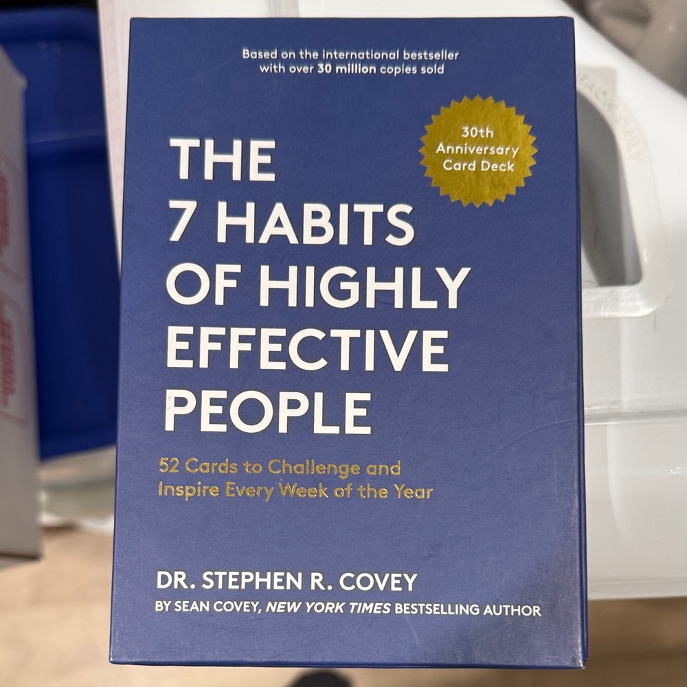 3 sets - The 7 Habits of Highly Effective People Card Deck